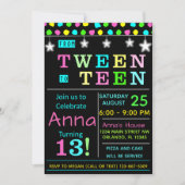 Tween to Teen 13th Birthday Invitation I Teenager Kaart (Voorkant)