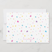 TWEEN VERJAARDAGSFEEST heldere kleuren laten we fe Kaart (Achterkant)