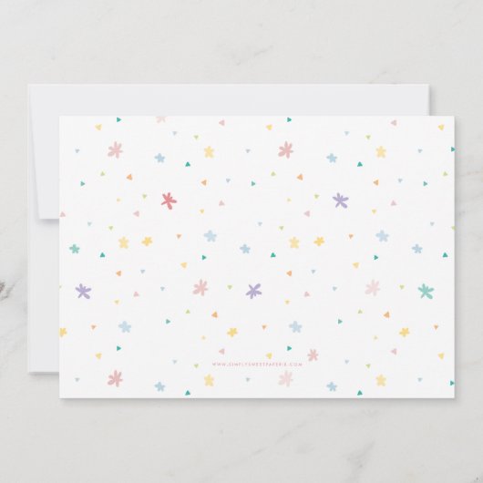 TWEEN VERJAARDAGSFEEST pastelkleuren laten we fees Kaart (Achterkant)