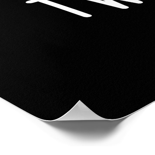 Tweename Funny Tortelduifjes Pun Dark BG Poster (Hoek)