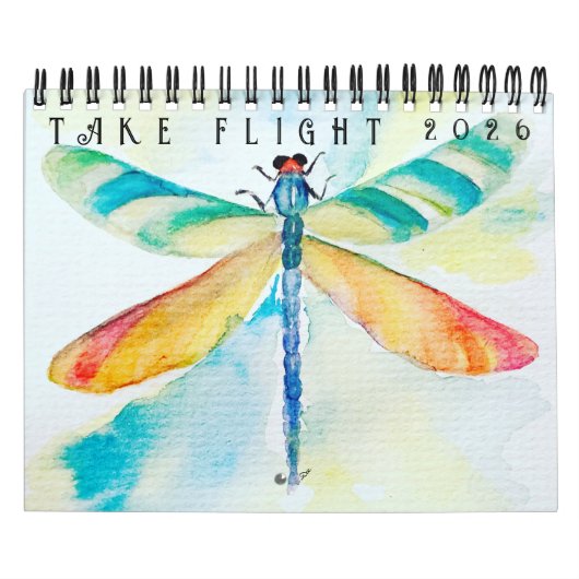 Tweepagig kalender 'Take Flight' (12 maanden) (Hoes)