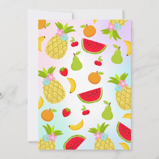 Tweepartijenuitnodiging 2e verjaardag kaart (Achterkant)