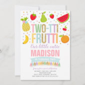 Tweepartijenuitnodiging 2e verjaardag kaart (Voorkant)