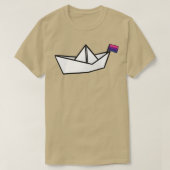 tweepijlige papierboot t-shirt (Design voorkant)