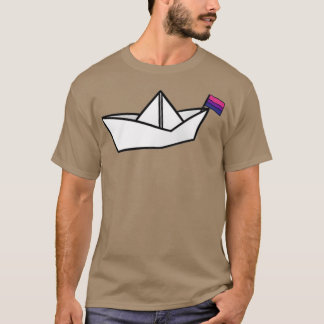 tweepijlige papierboot t-shirt