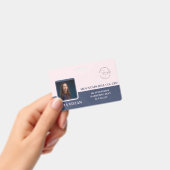 Tweerichtingskleurenstijl marine droog blauwe naam badge (Handheld)