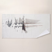 Tweesmasted Schooner met Dory door Winslow Homer Badhanddoek (Badhanddoek)