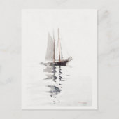 Tweesmasted Schooner met Dory door Winslow Homer Briefkaart (Voorkant)