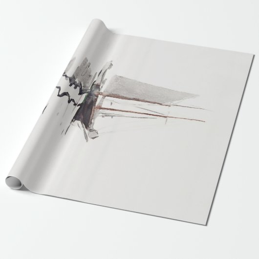 Tweesmasted Schooner met Dory door Winslow Homer Cadeaupapier (Uitgerold)