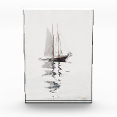 Tweesmasted Schooner met Dory door Winslow Homer Fotoblokken (Voorkant)