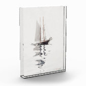 Tweesmasted Schooner met Dory door Winslow Homer Fotoblokken (Links)