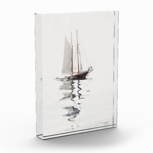 Tweesmasted Schooner met Dory door Winslow Homer Fotoblokken (Links)