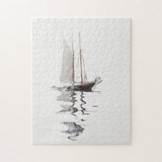 Tweesmasted Schooner met Dory door Winslow Homer Legpuzzel