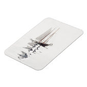 Tweesmasted Schooner met Dory door Winslow Homer Magneet (Linkerzijde)