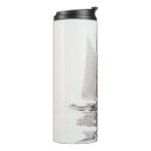 Tweesmasted Schooner met Dory door Winslow Homer Thermosbeker (Gedraaid links)