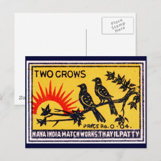  tweestatenlabel briefkaart (Voorkant / Achterkant)