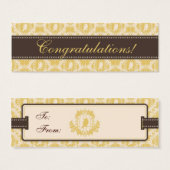 Tweet Baby Skinny Gift Label 3 Mini Visitekaartjes (Voorkant /achterkant)