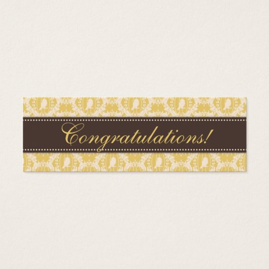 Tweet Baby Skinny Gift Label 3 Mini Visitekaartjes (Voorkant)