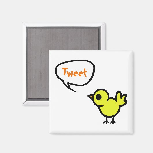 Tweet Bird Magnet (Voorkant / Achterkant)
