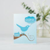 Tweet! Briefkaart (Staand voorkant)