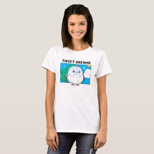 Tweet Dreams Bird T-shirt (Voorkant volledig)