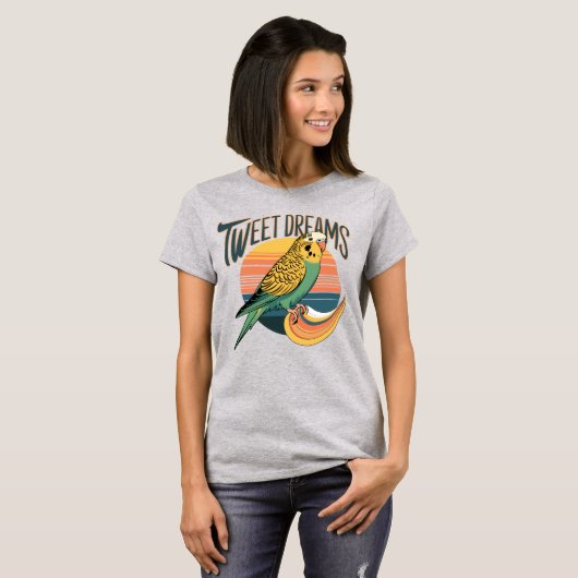 Tweet Dreams - Parkiet T-shirt (Voorkant volledig)