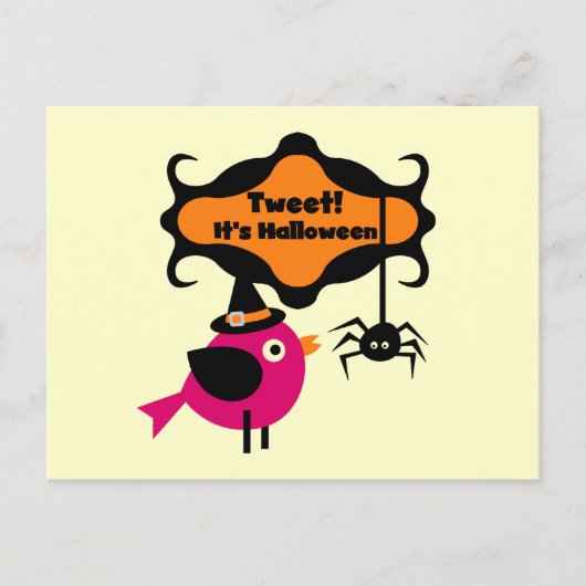 Tweet Halloween T-shirts en Gifts Briefkaart (Voorkant)
