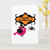 Tweet Halloween T-shirts en Gifts Kaart (Gele Bloem)