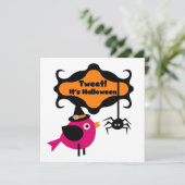 Tweet Halloween T-shirts en Gifts Kaart (Staand voorkant)