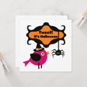 Tweet Halloween T-shirts en Gifts Kaart (Voorkant / Achterkant in situ)