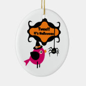 Tweet Halloween T-shirts en Gifts Keramisch Ornament (Rechts)