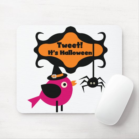 Tweet Halloween T-shirts en Gifts Muismat (Met muis)