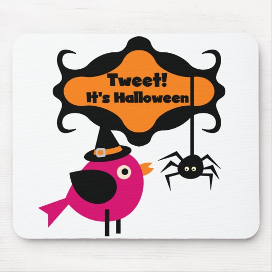 Tweet Halloween T-shirts en Gifts Muismat (Voorkant)