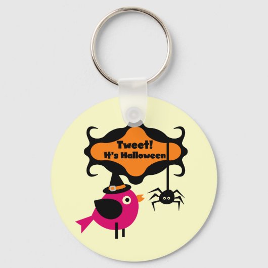 Tweet Halloween T-shirts en Gifts Sleutelhanger (Voorkant)