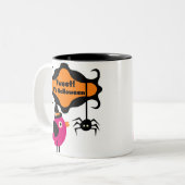 Tweet Halloween T-shirts en Gifts Tweekleurige Koffiemok (Voorkant links)