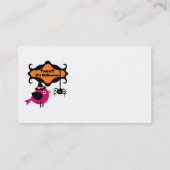 Tweet Halloween T-shirts en Gifts Visitekaartje (Achterkant)