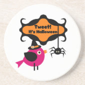 Tweet Halloween T-shirts en Gifts Zandsteen Onderzetter (Voorkant)