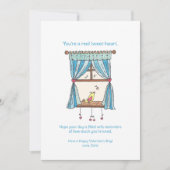 Tweet Heart Bird Valentijnsdag Feestdagenkaart (Voorkant)