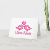 Tweet Heart Love Kaart (Voorkant)