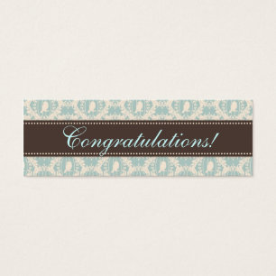 Tweet Jongen Skinny Gift Label 3 Mini Visitekaartjes