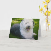 "TWEET ME ERGENS" VERJAARDAGSWENSEN KAART (Gele Bloem)