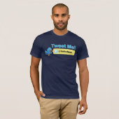 Tweet me! Meer volgers. Twitter T-shirt (Voorkant volledig)