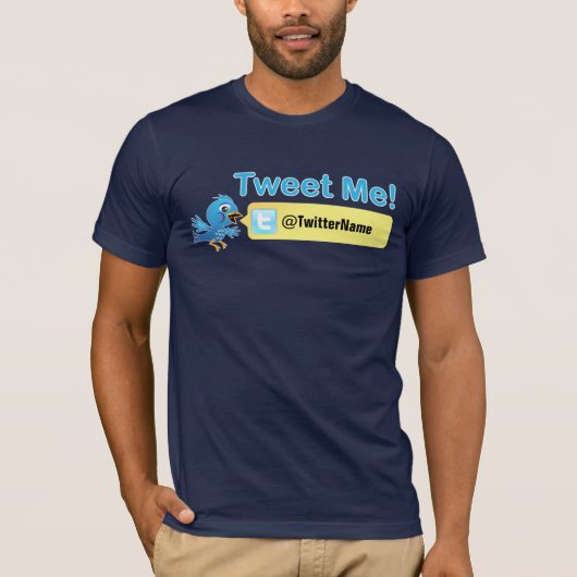 Tweet me! Meer volgers. Twitter T-shirt (Voorkant)