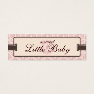 Tweet Meisje Skinny Gift Label Mini Visitekaartjes