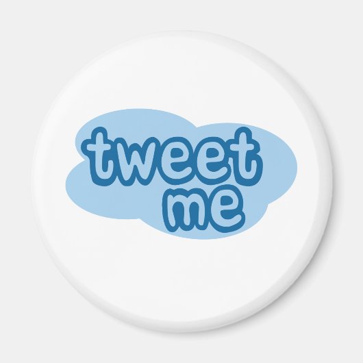 Tweet Mij (Twitter) Magneet (Voorkant)