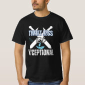 Tweet minder, wees 'X'ceptional.b T-shirt (Voorkant)