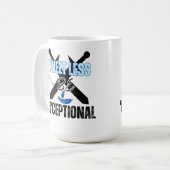 Tweet minder, wees 'X'ceptional.w Koffiemok (Voorkant links)