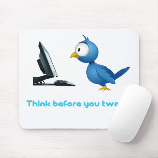 Tweet Mousepad Muismat (Met muis)