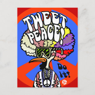Tweet Peace! briefkaart