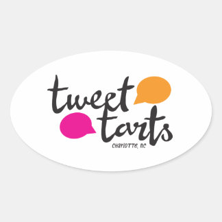 Tweet Tarts Ovale Sticker